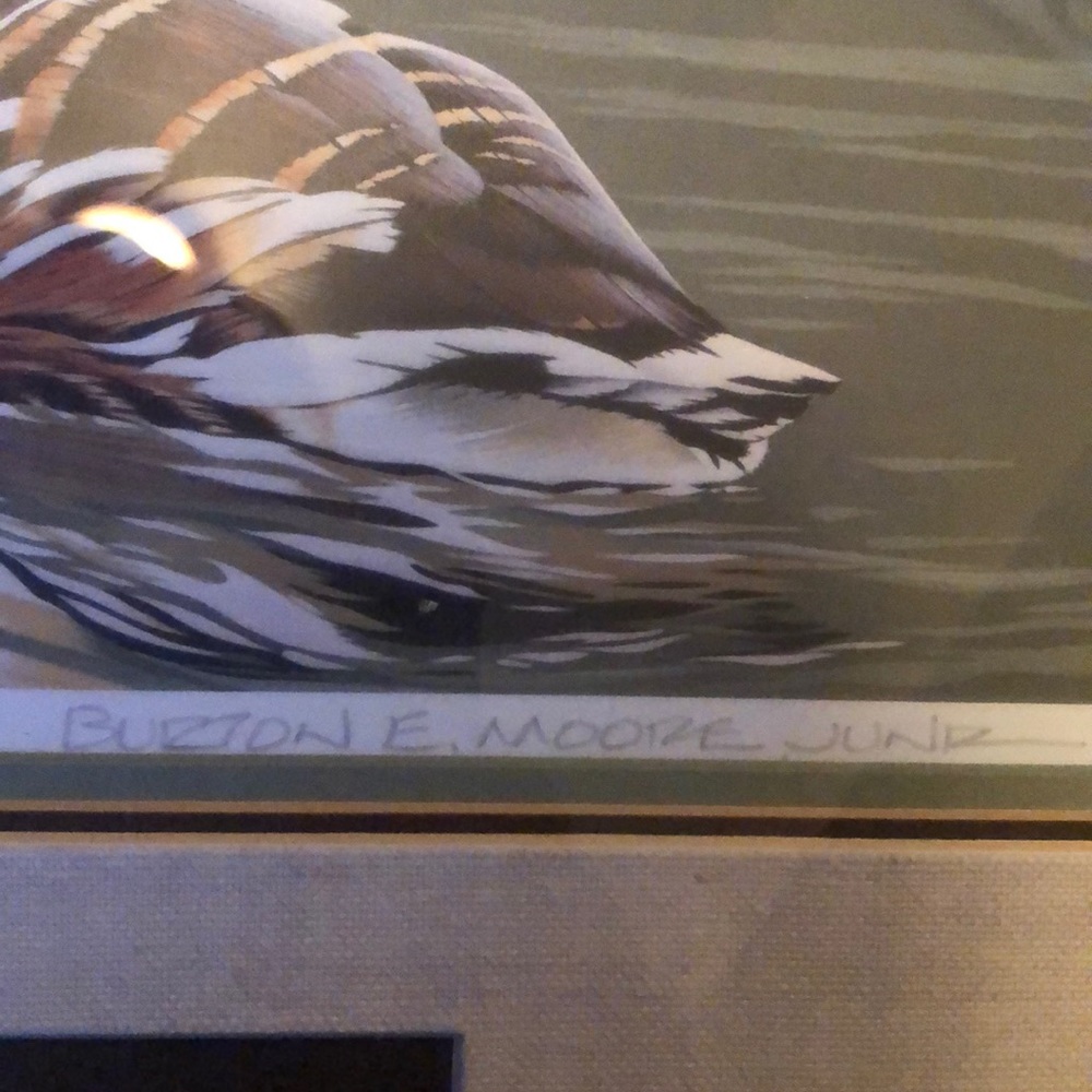 Vintage 1986 Burton E Moore Jr Framed Print - Picture 5 of 6